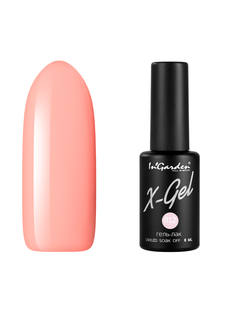 Гель лак для ногтей In’Garden X-Gel N° 12 персиковый плотный 8 мл Ingarden