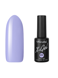 Гель лак для ногтей In’Garden X-Gel N° 39 пастельный сиреневый плотный 8 мл Ingarden