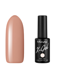 Гель лак для ногтей In’Garden X-Gel N° 43 бежевый плотный 8 мл Ingarden