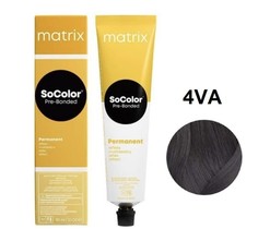 Краска Matrix SoColor Pre-Bonded 4VA шатен перламутрово-пепельный усиленный холодный 90мл