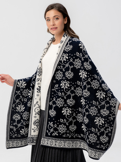 Палантин женский Scandica Flourish темно-синий, 200X62 см