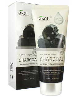 Пилинг для лица EKEL с экстрактом древесного угля Peeling Gel Charcoal 100 мл