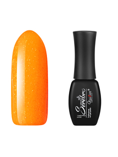 Гель-лак для ногтей Serebro Neon Shine №06 неоновый с блестками, оранжевый, 11 мл