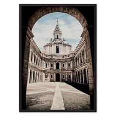 Постер в рамке Церковь Сант-Иво 30х40 см Дом Корлеоне