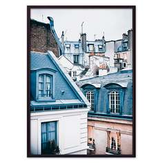 Постер в рамке Парижские крыши 50х70 см Дом Корлеоне