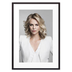 Постер в рамке Шарлиз Терон 2 50х70 см Дом Корлеоне