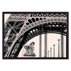 Постер в рамке У подножия башни 50х70 см Дом Корлеоне