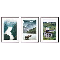 Набор постеров Природа №134, 30х40 см - 3 шт. Дом Корлеоне