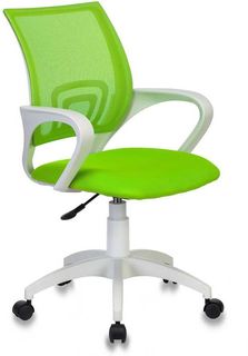 Кресло БЮРОКРАТ CH W696, на колесиках, сетка/ткань, салатовый [ch w696 sd]