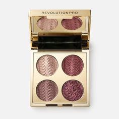 Палетка теней для век Revolution PRO, Crystal Eye Quad, Pink Topaz, 3,2 г