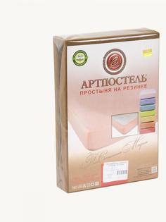 Простыня на резинке АРТПОСТЕЛЬ Evelin Цвет: Горчица (180х200х20)
