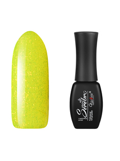 Гель-лак для ногтей Serebro Neon Shine №01 неоновый с блестками, желтый, 11 мл