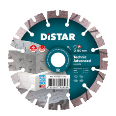 Диск алмазный отрезной по бетону для УШМ Disstar 1A1RSS/C3-H 150 мм Technic Advanced Distar
