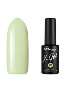 Гель лак для ногтей In’Garden X-Gel N° 180 светло-фисташковый плотный 8 мл Ingarden