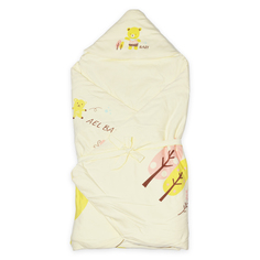 Одеяло-конверт Baby Fox Мишка, зимнее, желтое, 100х100 см