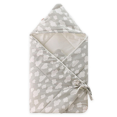 Одеяло-конверт Baby Fox Облака, осеннее, цвет серый, 90х90 см