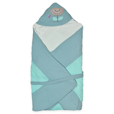 Одеяло-конверт Baby Fox Цветок, летнее, голубое, 90х90 см