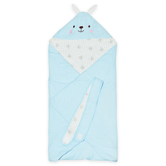 Одеяло-конверт Baby Fox Зайчик, весеннее, цвет голубой, 90х90 см