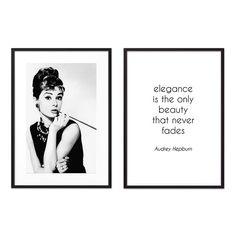 Набор постеров Одри Хепберн №1 - 30х40 см - 2 шт Дом Корлеоне