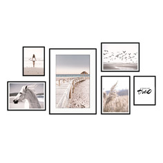 Набор постеров Море №18 - 21х30 см - 2 шт 30х40 см - 3 шт 50х70 см - 1 шт Дом Корлеоне