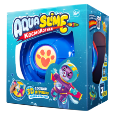 Большой набор для творчества и опытов Aqua Slime.Развивающая игра для создания 3D моделей
