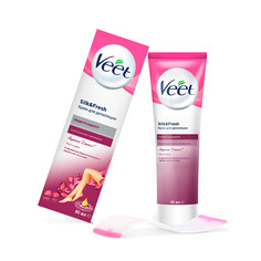 Крем для депиляции Veet бархатная роза и эфирные масла 90 мл