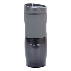 Термокружка Kamille 500ml. из нержавеющей стали с TPR вставкой