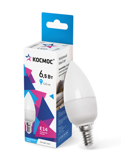 Лампа LED Космос 6.5W E14 4500 свеча Kosmos