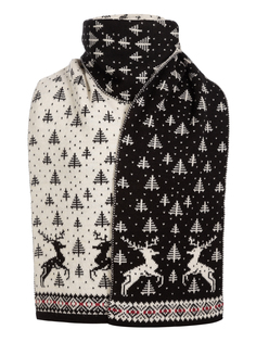 Шарф мужской Scandica Talve черный/экрю One Size