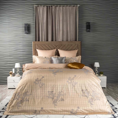 Постельное белье комплект Arya Бамбук Tencel жаккард 2-x спальное 200x220 Liam евро