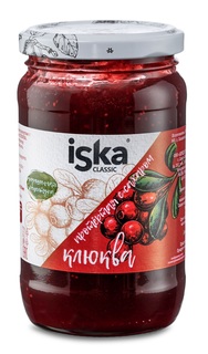 Клюква Iska протертая с сахаром, 420 г