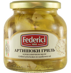 Артишоки гриль Federici в подсолнечном масле, 280 г