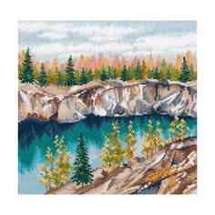 Набор для вышивания ОВЕН "Мраморный каньон. Рускеала" 20*20 см