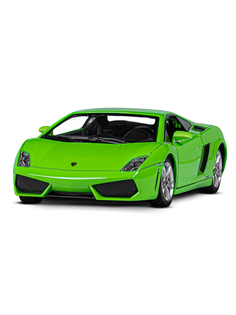 Машинка металлическая Автопанорама 1:24 Lamborghini Gallardo LP560-4, зеленый, своб ход