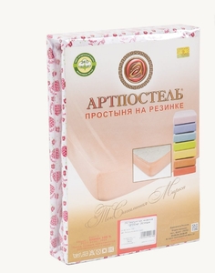 Простыня на резинке трикотажная, "АРТ Дизайн" "Ягодка"; 200 х 200 Артпостель