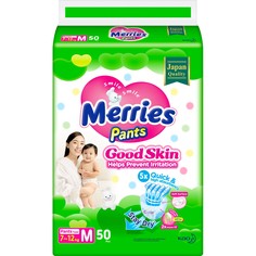 Подгузники-трусики Merries Good Skin M 7-12 кг, 50 шт