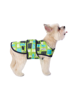 Попона для собак Монморанси, унисекс, зеленый, XS, длина спины 25 см