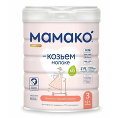 Молочная смесь Mamako 3 Премиум с бифидобактериями на основе козьего молока 800 г 39152 МАМАКО