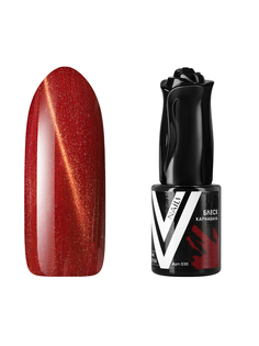 Гель-лак Vogue Nails Кошачий глаз бордовый с перламутром плотный 10 мл