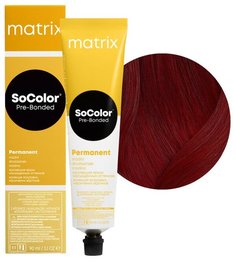 Краска для волос Matrix SoColor Pre-Bonded 5RR+ Светлый шатен глубокий красный, 90 мл