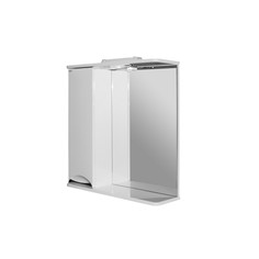 Шкаф зеркальный Mixline Этьен-65 левый, белый, с подсветкой