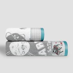 Полотенце Togas Космик 50 x 75 см махровое серо-голубое