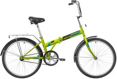 Novatrack Велосипед Складные TG-24 Classic 6sp., год 2021 зеленый