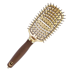 Щетка нейлон EXPERT CARE FLEX Nylon Bristles Gold&Brown Olivia Garden