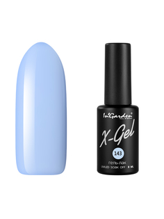 Гель лак для ногтей In’Garden X-Gel N° 143 васильковый плотный 8 мл Ingarden