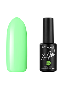 Гель лак для ногтей In’Garden X-Gel N° 31 салатовый плотный 8 мл Ingarden