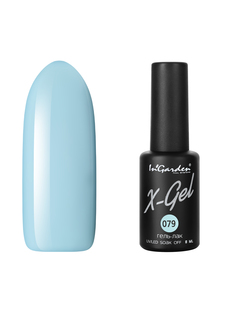 Гель лак для ногтей In’Garden X-Gel N° 79 светло-бирюзовый плотный 8 мл Ingarden