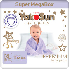Подгузники-трусики YokoSun Premium XL (12-20 кг) 38 шт. 4 уп. 2152400863
