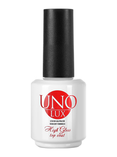 Топ для гель-лака UNO LUX глянцевый финиш для ногтей без липкого слоя, прозрачный, 16 г