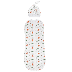 Пеленка-кокон Amarobaby Soft Hugs Крокодильчики белый р.56/68